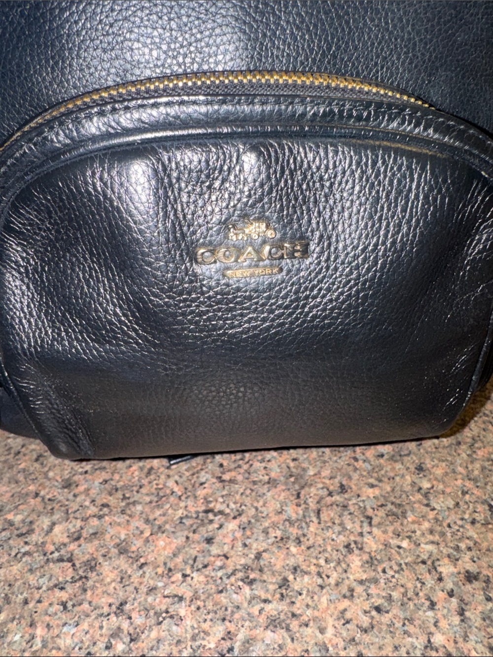 Coach Black Leather Backpack EUC - Picture 2 of 7
